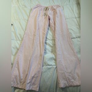 Pink Striped Lounge Pants